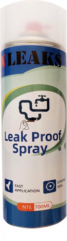 Afbeelding van ON LEAKS | Leak Proof Spray | Anti Lek Spray | Universele Lekkage Afdichtingsspray | Waterdichte Spray | Leakseal | Leak Seal Spray | Transparant - Spuitbus 700 ml