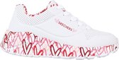 Skechers Uno Light kids sneaker - Wit rood - Maat 34