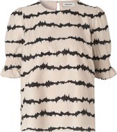 Beige print top Poem - Modstrom - Maat M
