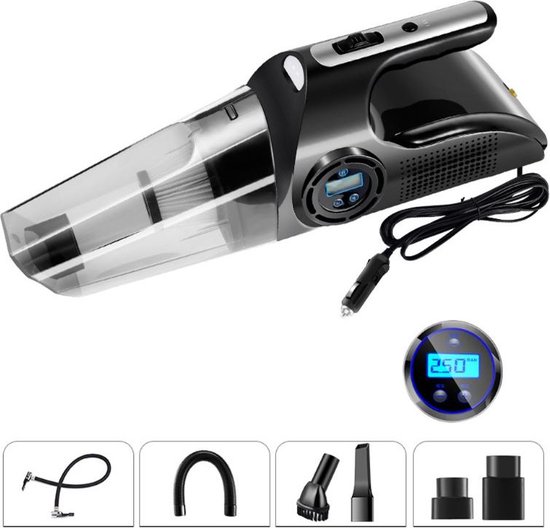 4 Autoband Inflator Stofzuiger 4 In 1 Zwart - 4 - €53,95