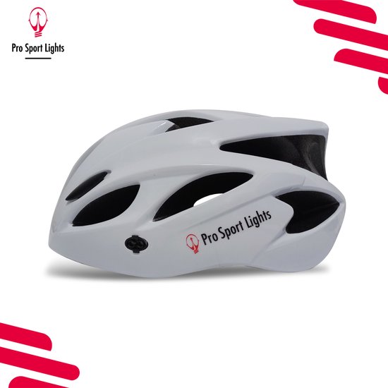 Fietshelm volwassenen Wit - Heren/Dames - Medium 52/58cm