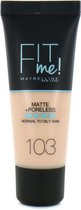 Maybelline Fit Me Matte & Poreless Foundation - 103 Pure Ivo - 30 ml