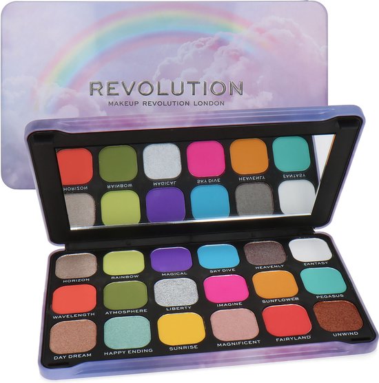 Makeup Revolution Eyeshadow Palette - Rainbow | bol.com