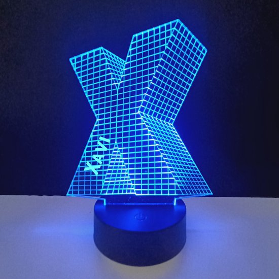 3D LED Lamp - Letter Met Naam - Xavi