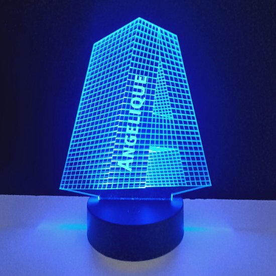 3D LED Lamp - Letter Met Naam - Angelique