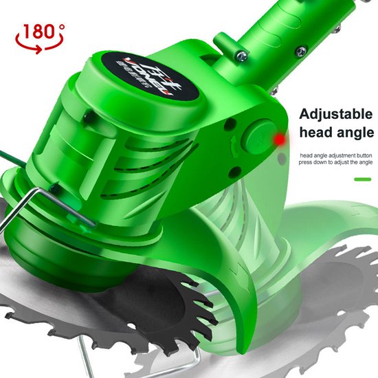 Draadloze Grastrimmer 24V Elektrische Grastrimmer, Met 2 Stuks 3,0 Ah