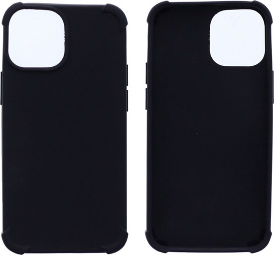 Hoesje Geschikt voor: iPhone 13 Pro Anti Shock Silicone - Zwart - ZT Accessoires