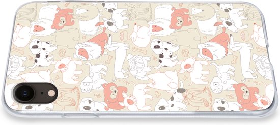 Coque iPhone XR - Motifs - Chien - Nourriture pour chiens pour chien - Coque de téléphone en Siliconen -