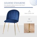 Design HOMCOM eetkamerstoelen Met rugleuning