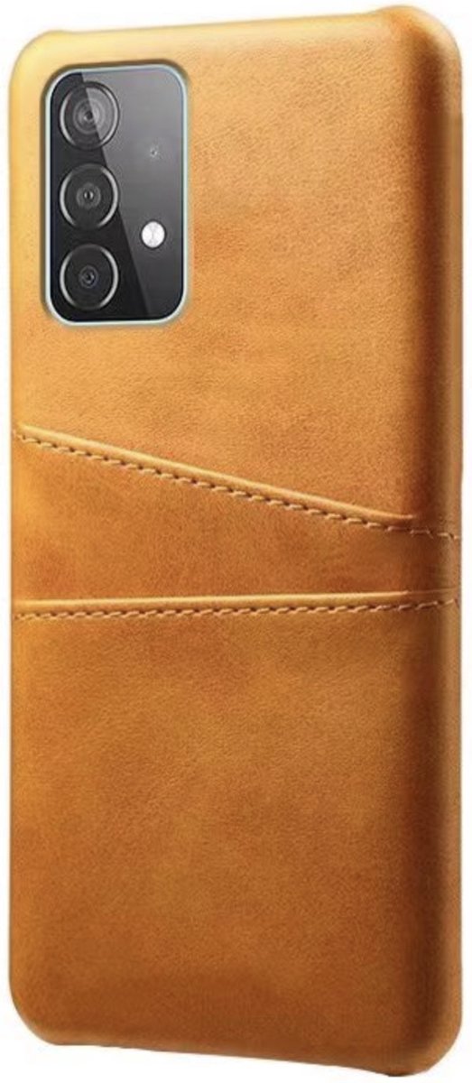 Backcover geschikt voor Samsung Galaxy A32 4G - Bruin - PU Leer - Pasjeshouder