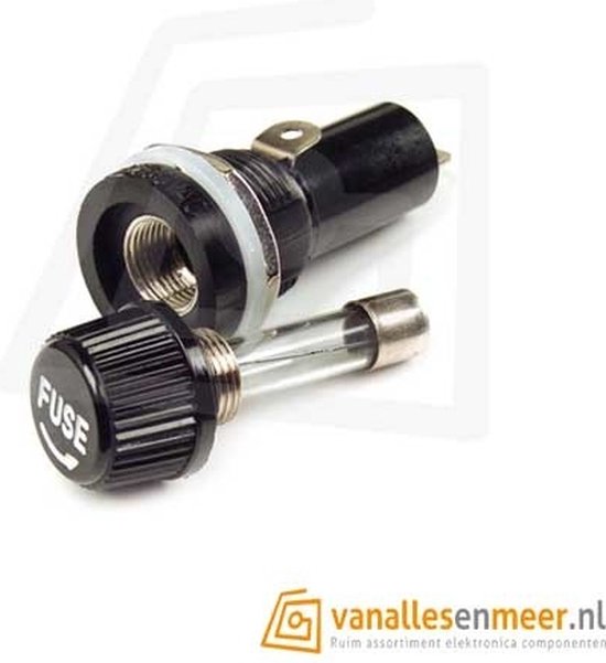 Zekeringhouder 5x20mm Inbouw