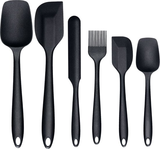 VAIVE de 6 spatules en silicone - Pan Licker - Pot Likker - Ustensiles de cuisine