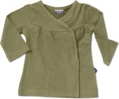 Silky Label vest met knoopjes Pesto green - maat 62/68 - groen