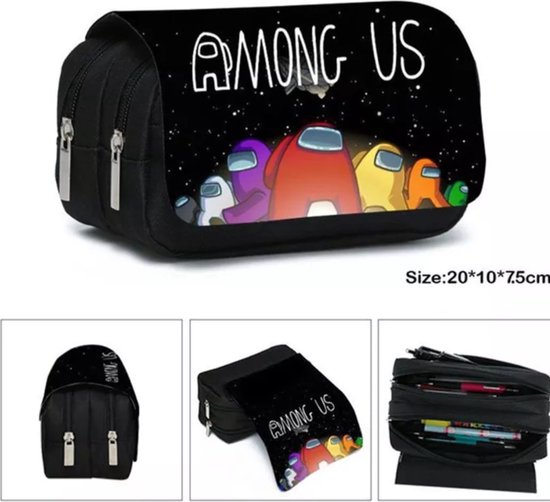 Flyorigin Potlood Case Beste Gift 3D Potlood Case voor Jongens en Meisjes, Blauw Ruimteschip, Schooltas Set