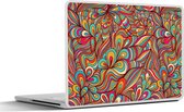 Laptop sticker - 15.6 inch - Design - Jaren 70 - Fantasy - Kleur - 36x27,5cm - Laptopstickers - Laptop skin - Cover