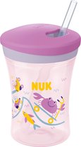 Nuk Fles Evolution Action Cup, roze, 230ml, 1 st