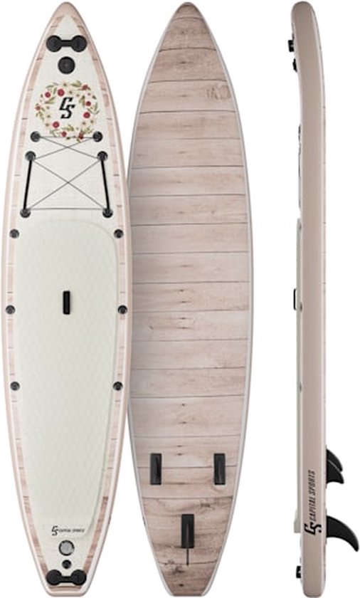 CAPITAL SPORTS Kipu Allrounder 365 opblaasbaar paddleboard - SUP-board set - supboard - cruiser - 5 handgrepen - Inclusief reparatieset