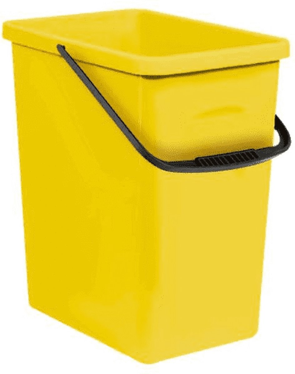 Goedkoopste BranQ - Afvalbak - Recyclingbak | Eco - Opbergemmer 10L - Geel