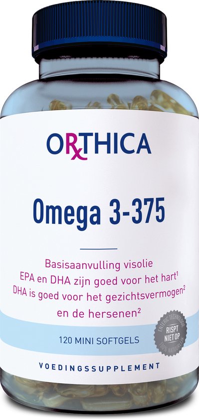 Winst Grit Roman Orthica Omega 3-375 (visoliesupplement) - 120 mini softgels | bol.com