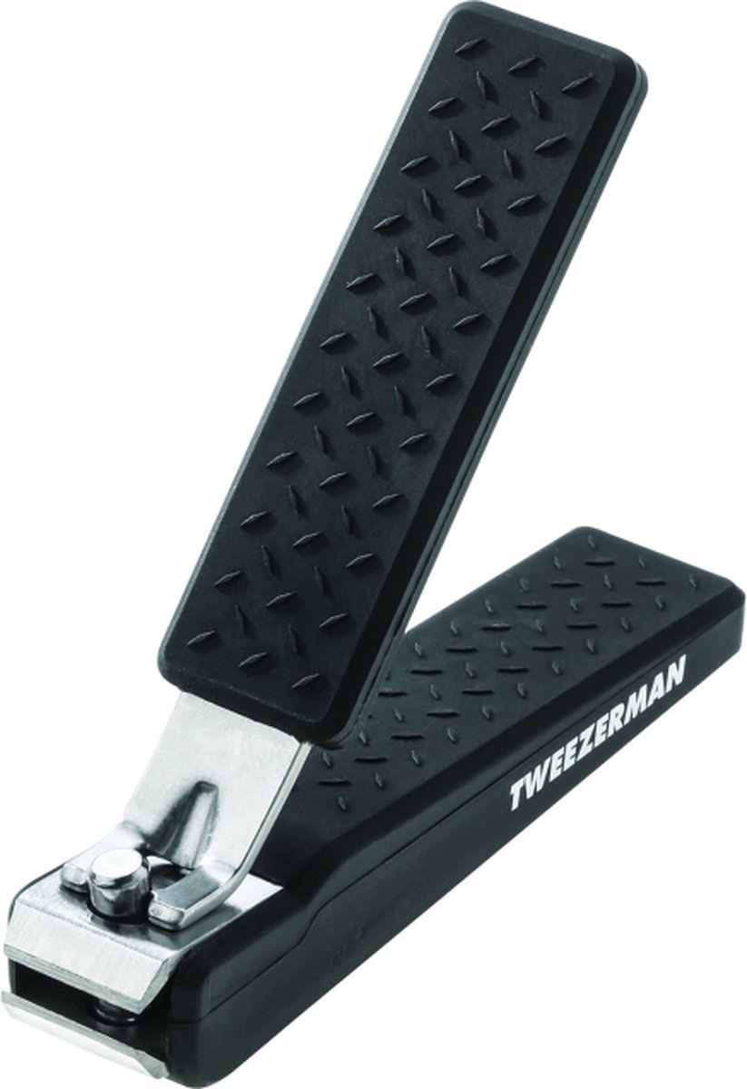 Tweezerman Precision Grip Toenail Clipper Black – Professionele Zwarte Teennagelknipper - Met Scherpe RVS Snijbladen En Comfortabele Anti‑Slip Grip Voor Nauwkeurig Knippen - Duurzaam Ontwerp - Hygiënisch & Compact Voor Thuisgebruik Of Onderweg