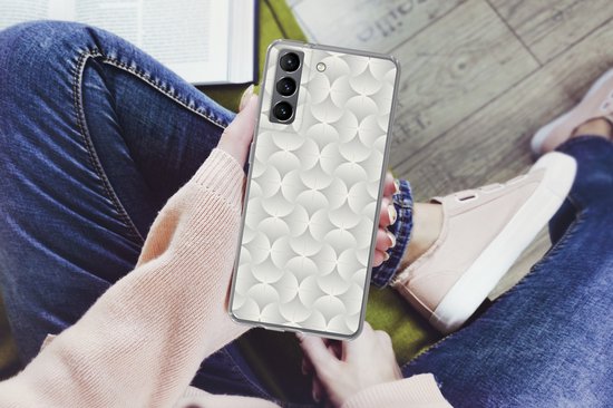 Coque Samsung Galaxy S21 - Motifs - Argent - Rétro - Coque de téléphone en Siliconen -
