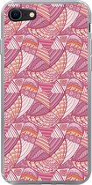 Coque iPhone 8 - Meiden - Ressorts - Rose - Motifs - Fille - Kids - Enfants - Coque de téléphone en Siliconen