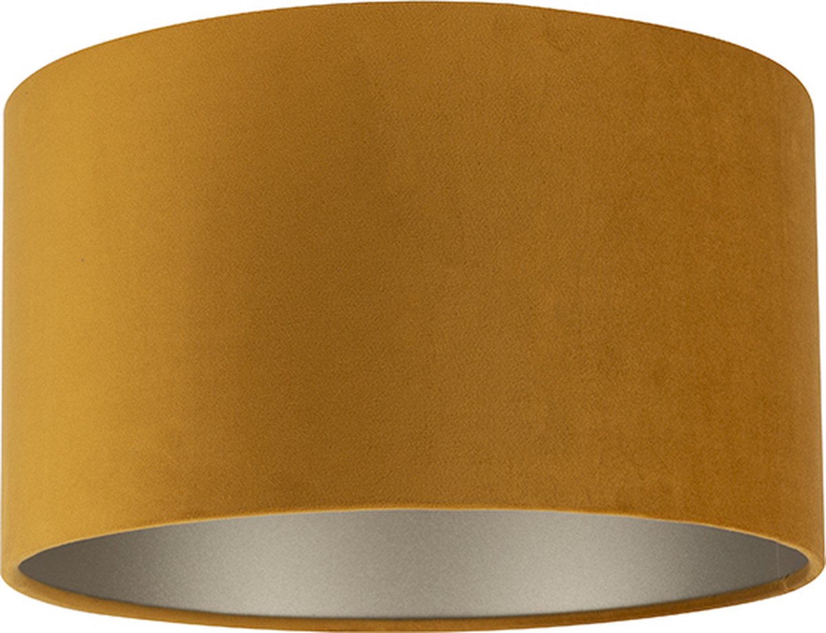 Uniqq Lampenkap velours goud Ø 35 cm – 20 cm hoog