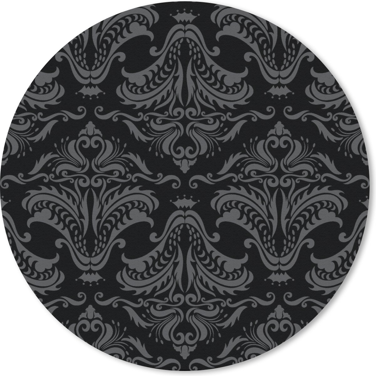 Muismat rond 20x20 cm - Mousepad Patronen - Barok - Damast - Ronde muismatten
