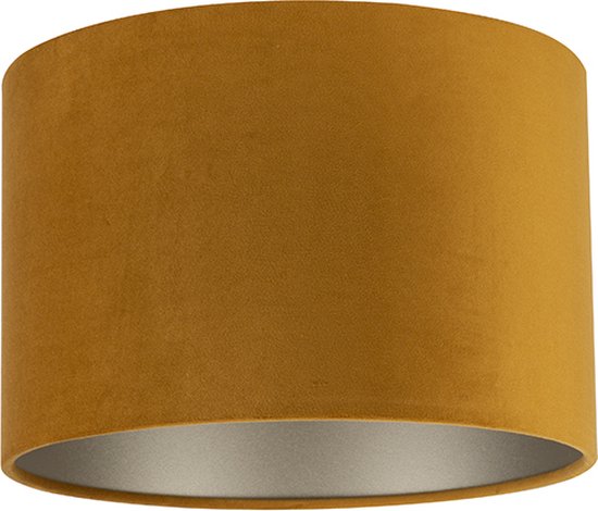 Uniqq Lampenkap velours goud Ø 30 cm – 20 cm hoog