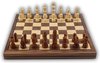 Afbeelding van het spelletje Houten schaakbord - inklapbaar - degelijk houten bord met houten schaakstukken