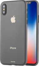 Mobigear Hoesje geschikt voor Apple iPhone X Telefoonhoesje Hardcase Extra Dun | Mobigear Ultra Slim Backcover | iPhone X Case | Back Cover - Grijs