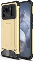 Mobigear Hoesje geschikt voor Xiaomi Mi 11 Ultra Telefoonhoesje Hardcase | Mobigear Outdoor Backcover Shockproof | Schokbestendig Mi 11 Ultra Telefoonhoesje | Anti Shock Proof - Goud