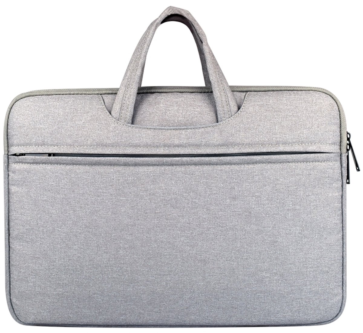 Mobigear Laptophoes geschikt voor Laptop | Mobigear Oxford Aktetas 13 - 14 inch Laptoptas + Handvat - Grijs