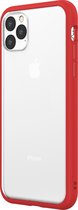 Rhinoshield Hoesje geschikt voor Apple iPhone 11 Pro Max Telefoonhoesje Hardcase | Rhinoshield MOD NX Backcover Shockproof | Schokbestendig iPhone 11 Pro Max Telefoonhoesje | Anti Shock Proof - Transparant / Rood