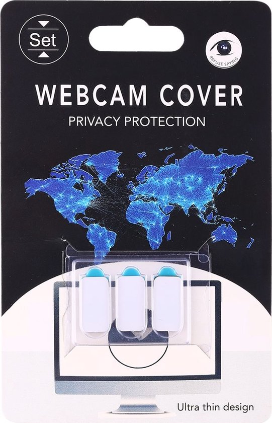 Mobigear Webcam Cover Privacy Schuifje - Zwart - 3-Pack - Mobigear