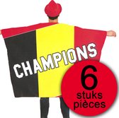6 stuks Vlag Cape België Champions 150 x 110 cm