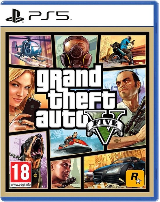 Cover van de game Grand Theft Auto V - PS5