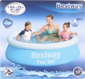Bestway - Zwembad - 183x51cm - 940 liter 80% + Opblaasbare Bekerhouder