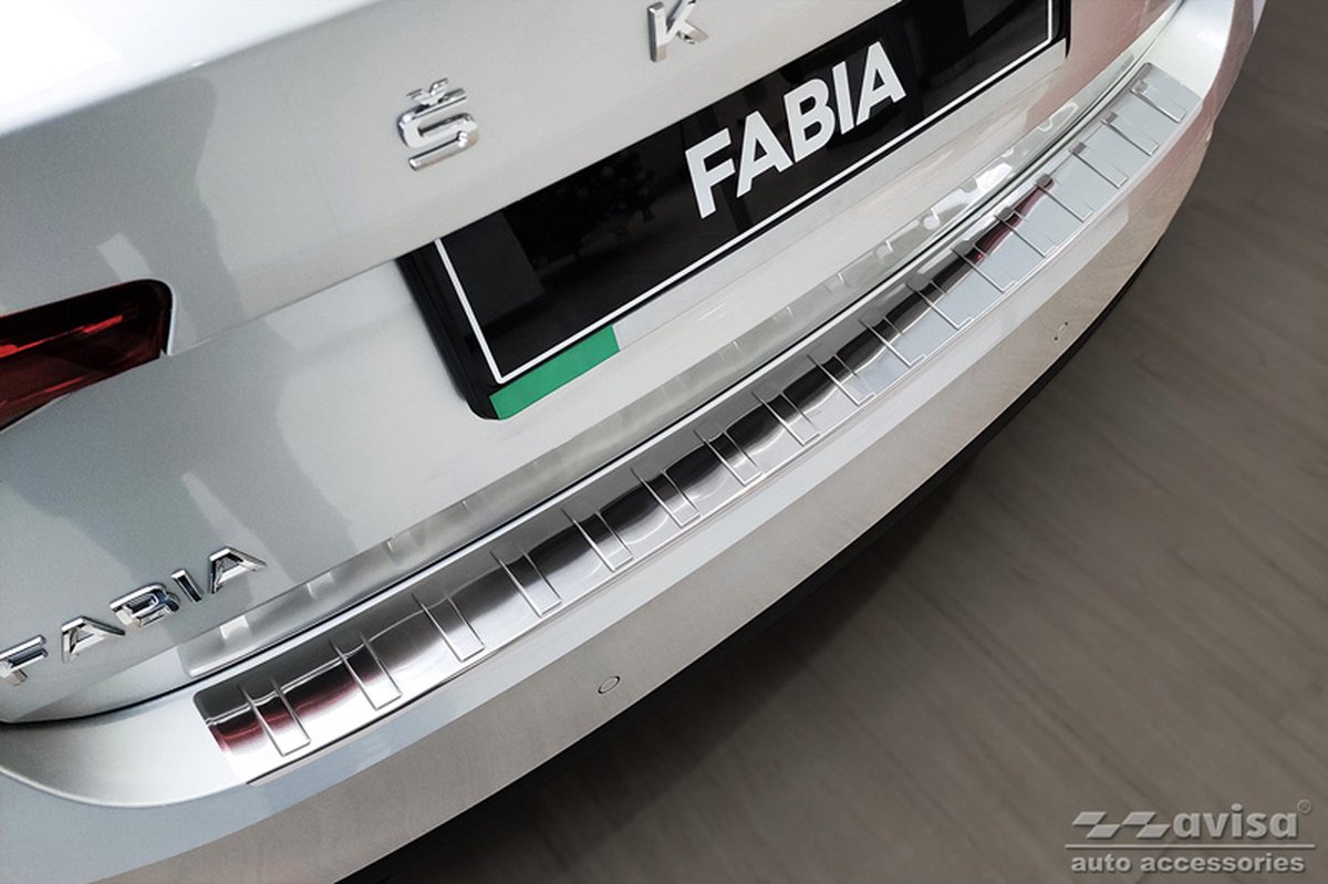 RVS Achterbumperprotector Skoda Fabia IV Hatchback 2021- 'Ribs'