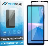 Mobigear Screenprotector geschikt voor Sony Xperia 10 III Glazen | Mobigear Premium Screenprotector - Case Friendly - Zwart