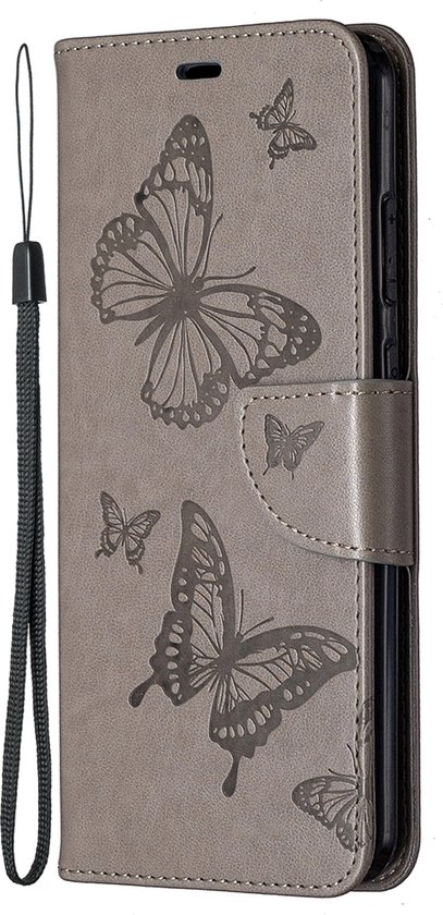 Etui Bookcase Mobigear Butterflies Grijs Nokia 5.3