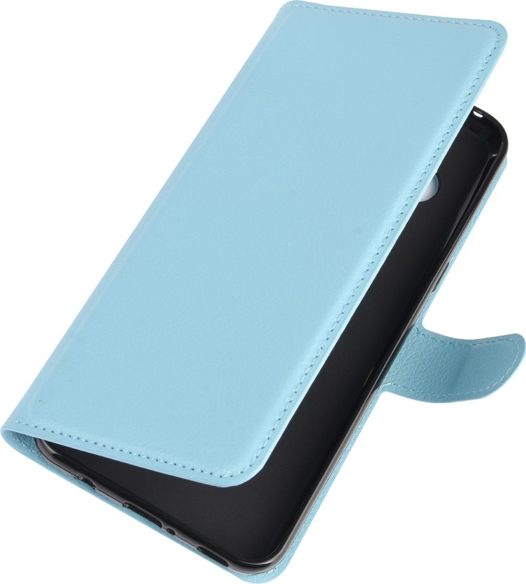 Mobigear Telefoonhoesje geschikt voor LG V60 ThinQ Hoesje | Mobigear Classic Bookcase Portemonnee | Pasjeshouder voor 3 Pasjes | Telefoonhoesje voor Pinpas / OV Kaart / Rijbewijs - Blauw
