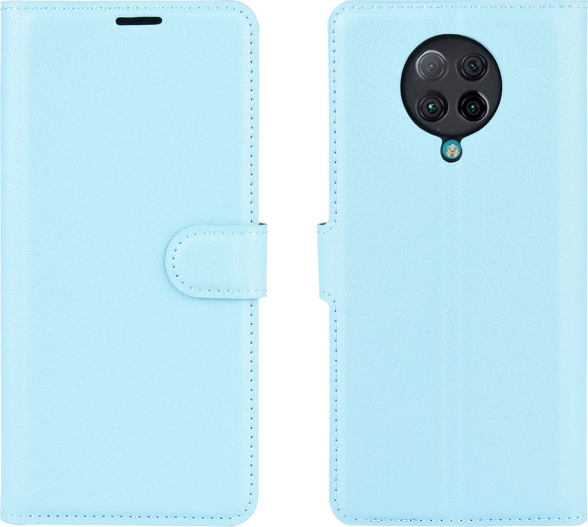 Mobigear Telefoonhoesje geschikt voor POCO F2 Pro Hoesje | Mobigear Classic Bookcase Portemonnee | Pasjeshouder voor 3 Pasjes | Telefoonhoesje voor Pinpas / OV Kaart / Rijbewijs - Blauw
