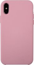 Mobigear Hoesje geschikt voor Apple iPhone X Siliconen Telefoonhoesje | Mobigear Color Backcover | iPhone X Case | Back Cover - Roze