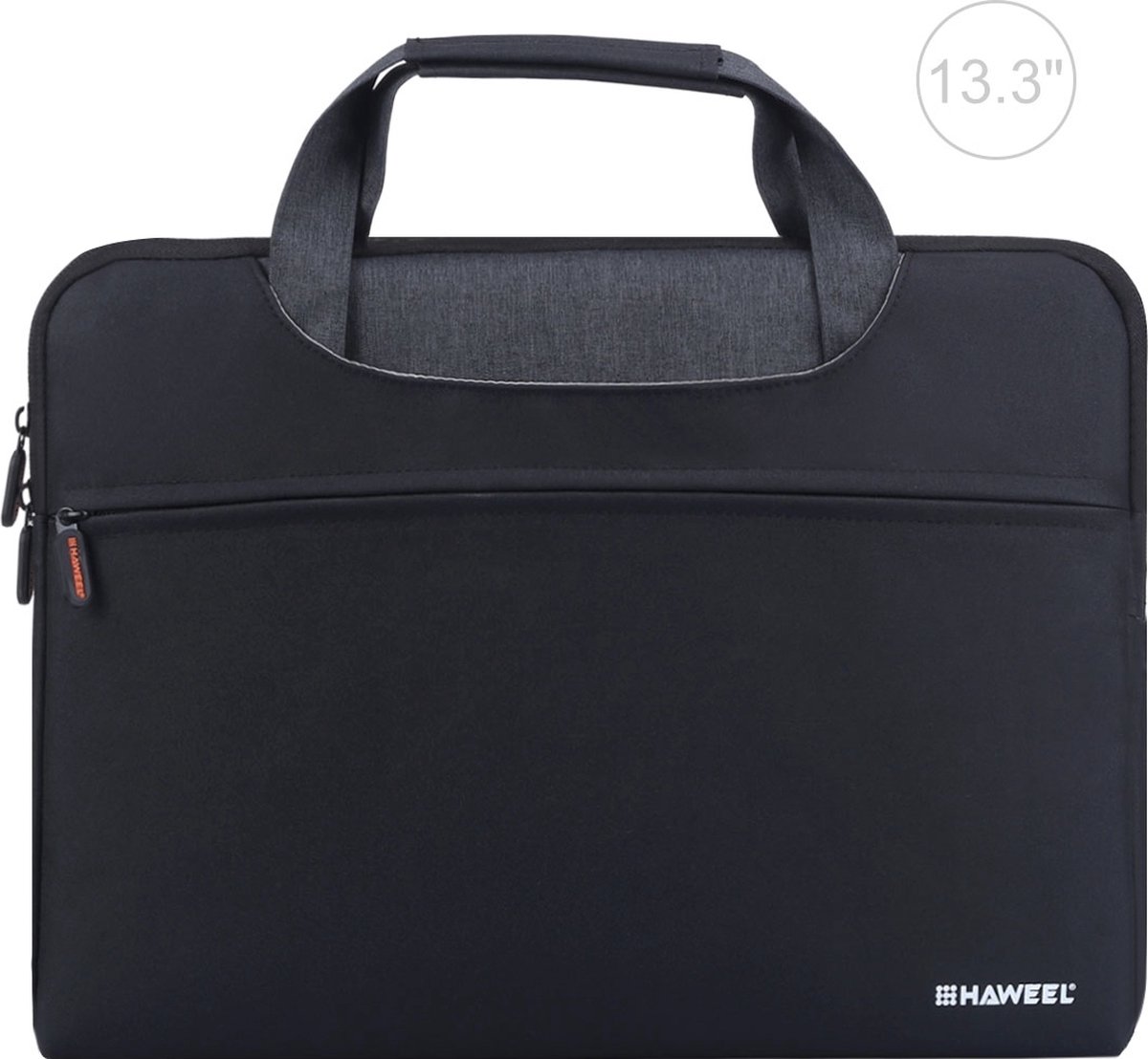 Haweel Oxford Katoen Aktetas Universeel - Laptop 13 inch - Zwart