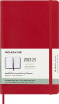 Moleskine 2023 Weekly Notebook Planner, 18m, Large, Scarlet Red, Soft Cover (5 X 8.5)
