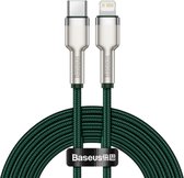 Baseus USB C kabel 2 Meter geschikt voor Apple Iphone 9/10/11/12 - Apple Oplaadkabel - usb c naar Apple Lightning kabel - oplader kabel - lader - oplader (groen) CATLJK-B06