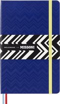 Moleskine Limited Edition Notitieboek  Missoni  Large Gelinieerd-Blauw