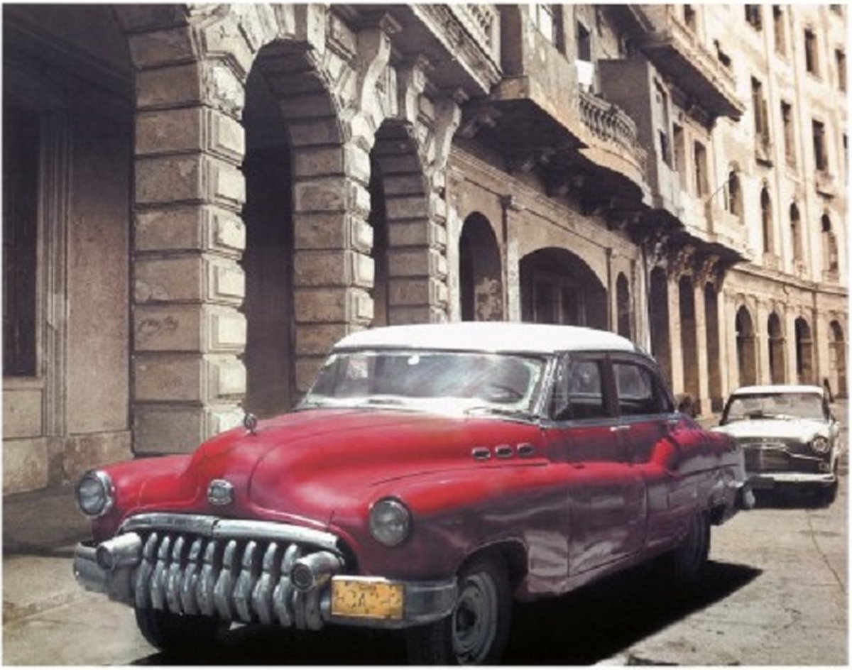 PGM poster PGM C.J Groth - Cuban Cars I 40 x 30 CM diverse kleuren