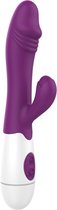 DMV Vibrator - Tarzan Vibrator - Vibrators voor Vrouwen & Mannen – Rabbit Vibrator voor Beginners - Siliconen – Donkerpaars